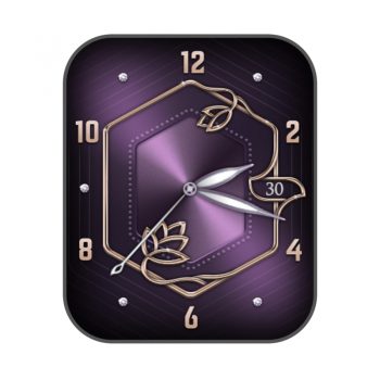 Violet紫罗兰紫色光面表盘.clock
