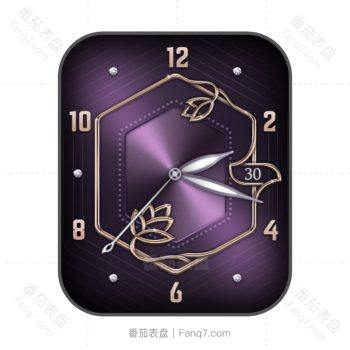 Violet紫罗兰紫色光面表盘.clock