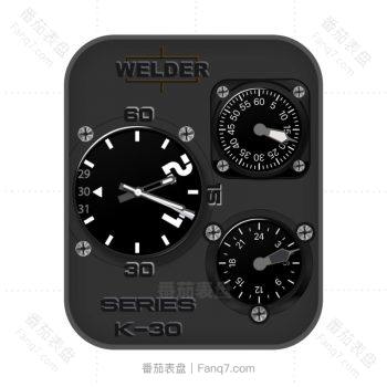 WelderBlackGray(tiger)黑色机械表盘.clock