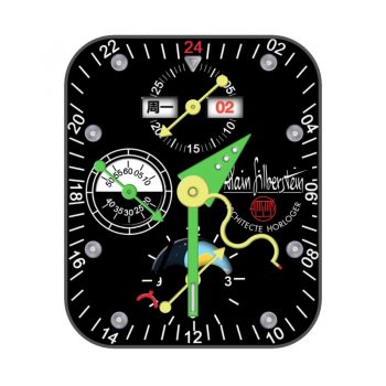 Alain Siberstein黑色炫酷个性指针表盘.clock