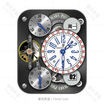 爱彼Audemars Piguet炫酷银灰黑机械动态表盘.clock