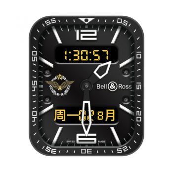 bell & ross 柏莱士 type Aviation French Air Force 酷黑表盘.clock