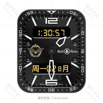 bell & ross 柏莱士 type Aviation French Air Force 酷黑表盘.clock