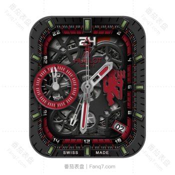 Big Bang Red Devil HUBLOT 宇舶炫酷黑红机械动态表盘.clock