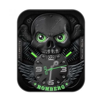 BOMBERG Bolt 68 Skull邦里贝黑色骷髅机械表盘.clock