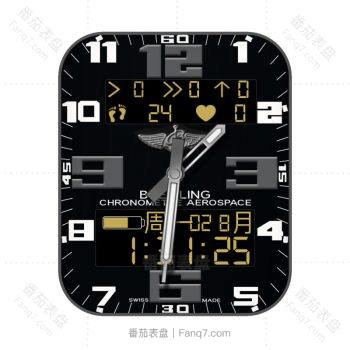 BERITLING百年灵黑黄高级表盘.clock