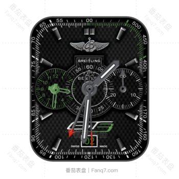 BERITLING百年灵炫酷黑绿高级表盘.clock