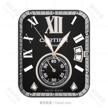 cartier卡地亚酷黑罗马数字表盘.clock