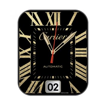 卡地亚Cartier-SANTOS DE CARTIER系列黑金色表盘.clock