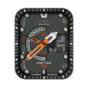 西铁城CITIZEN灰色机械表盘.clock