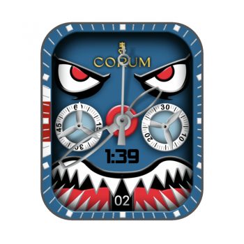 CORUM昆仑狰狞鲨鱼蓝表盘.clock
