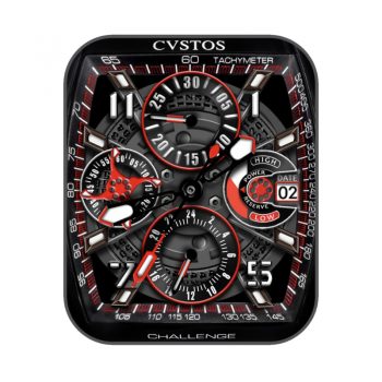 CVSTOS卡斯托斯黑色炫酷机械表盘.clock