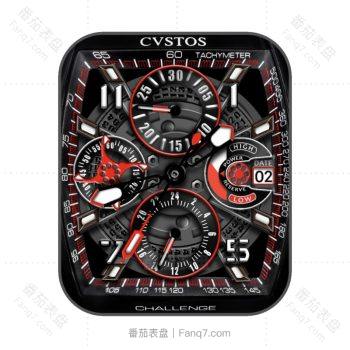 CVSTOS卡斯托斯黑色炫酷机械表盘.clock