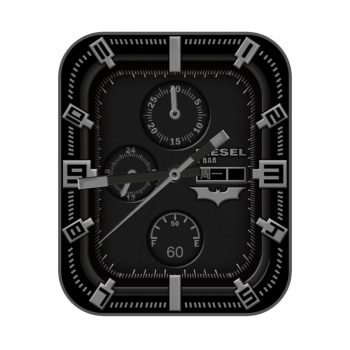 DIESEL迪赛炫酷蝙蝠黑色机械表盘.clock