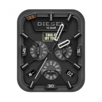 DIESEL迪赛炫酷灰色机械表盘.clock