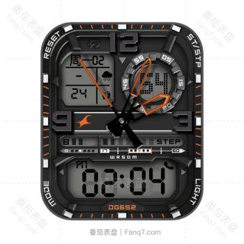 Fastrack 卡西欧风复古机械表盘.clock