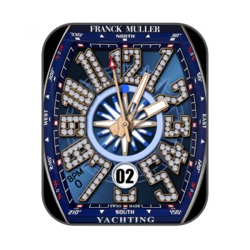 Franck Muller法兰克穆勒蓝色镶钻炫酷机械表盘.clock