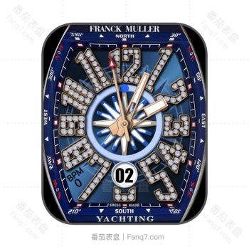 Franck Muller法兰克穆勒蓝色镶钻炫酷机械表盘.clock