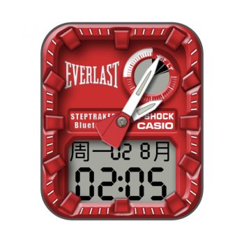 卡西欧CASIOG怀旧复古简约系列红色表盘.clock
