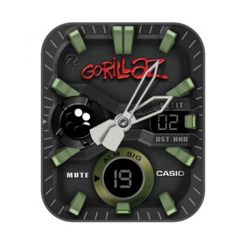 卡西欧CASIOG-G-Shock Gorilla怀旧复古简约系列黑绿色表盘.clock