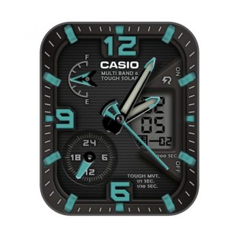 卡casio西欧CASIOG-G-Shock Gravity Defier Tough Solar炫酷蜂窝黑蓝表盘.clock