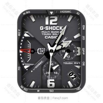 卡西欧CASIOG炫酷灰黑色机械表盘.clock