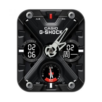 卡西欧CASIOG炫酷黑机械表盘.clock