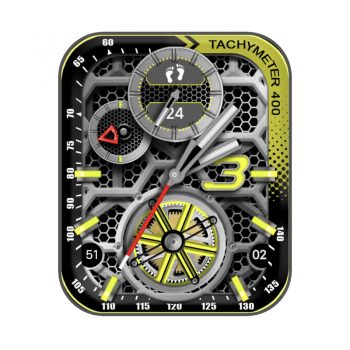 Honeycomb 黑黄蜂窝机械表盘.clock