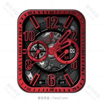 宇舶HUBLOT BIG BANG RED MAGIC-6红色外圈机械表盘.clock