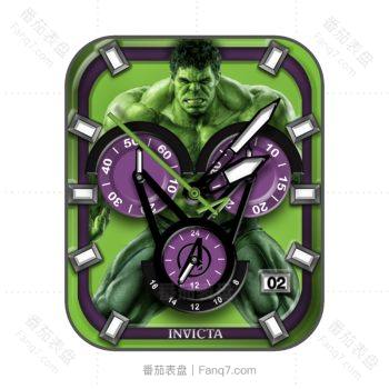 INVICTA hulk绿巨人国个性机械表盘.clock
