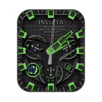 INVICTA HULK英氟他黑绿个性机械表盘.clock