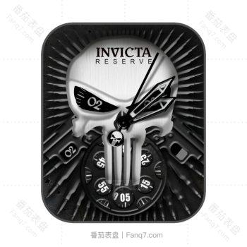 INVICTA Punisher 英氟他骷髅暗黑个性机械表盘.clock