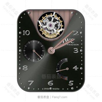 万国IWC 光面灰重力飞陀高级表盘.clock