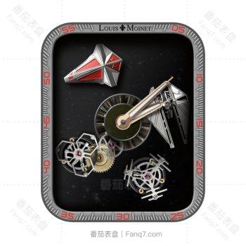 LOUIS MOINET(路易·莫华奈黑色动态机械表盘.clock