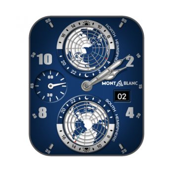 万希泉Memorigin蓝色地球仪机械表盘.clock