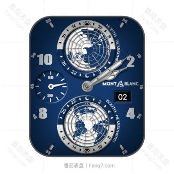 万希泉Memorigin蓝色地球仪机械表盘.clock