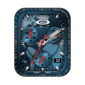 OAKLEY欧克利蓝色星球地球表盘.clock