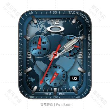 OAKLEY欧克利蓝色星球地球表盘.clock