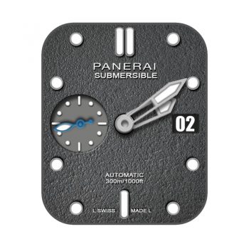 沛纳海PANERAI灰色水泥印花表盘.clock