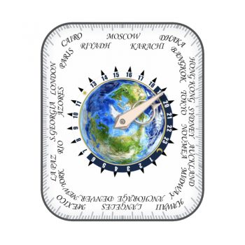 百达翡丽PATEK PHILIPPE白色地球行星表盘.clock