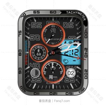 RLMade 57简约复古风黑红机械表盘.clock