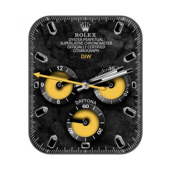 ROLEX劳力士黑色磨砂黄色机械表盘.clock