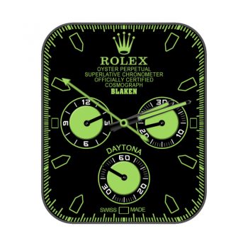 ROLEX劳力士黑色磨砂绿色机械表盘.clock