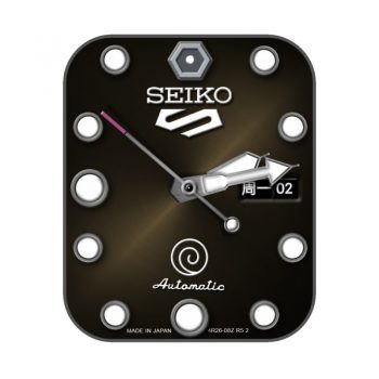 SEIKO简约棕黄渐变高级机械表盘.clock