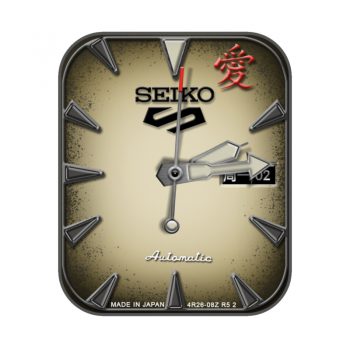 SEIKO复古淡雅黄高级机械表盘.clock
