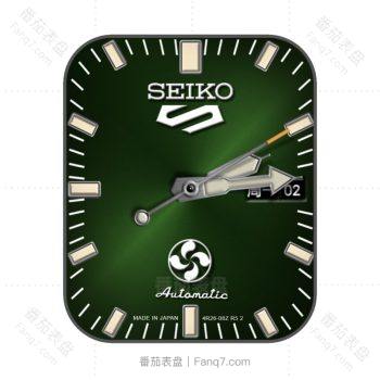 SEIKO渐变绿色高级机械表盘.clock