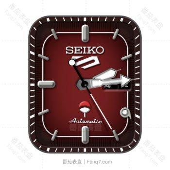 SEIKO 酒红色简约表盘.clock