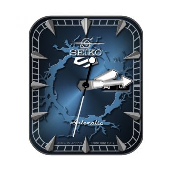 SEIKO简约蓝色高级机械表盘.clock