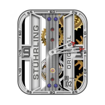 STÜHRLING (Rashid)-斯图林炫酷白金机械表盘.clock