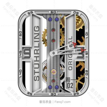 STÜHRLING (Rashid)-斯图林炫酷白金机械表盘.clock